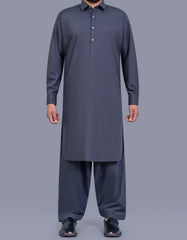 Grey Plain Kameez Shalwar KS2639R-XS