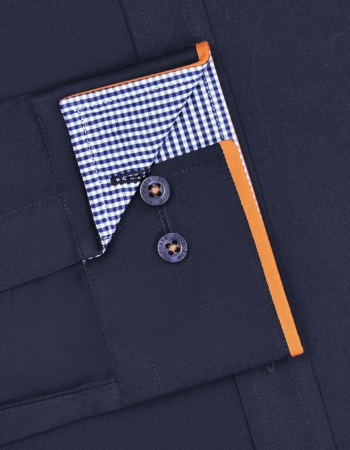 Plain Navy Tailored Smart Fit Shirt FS1601-5SF-15.5