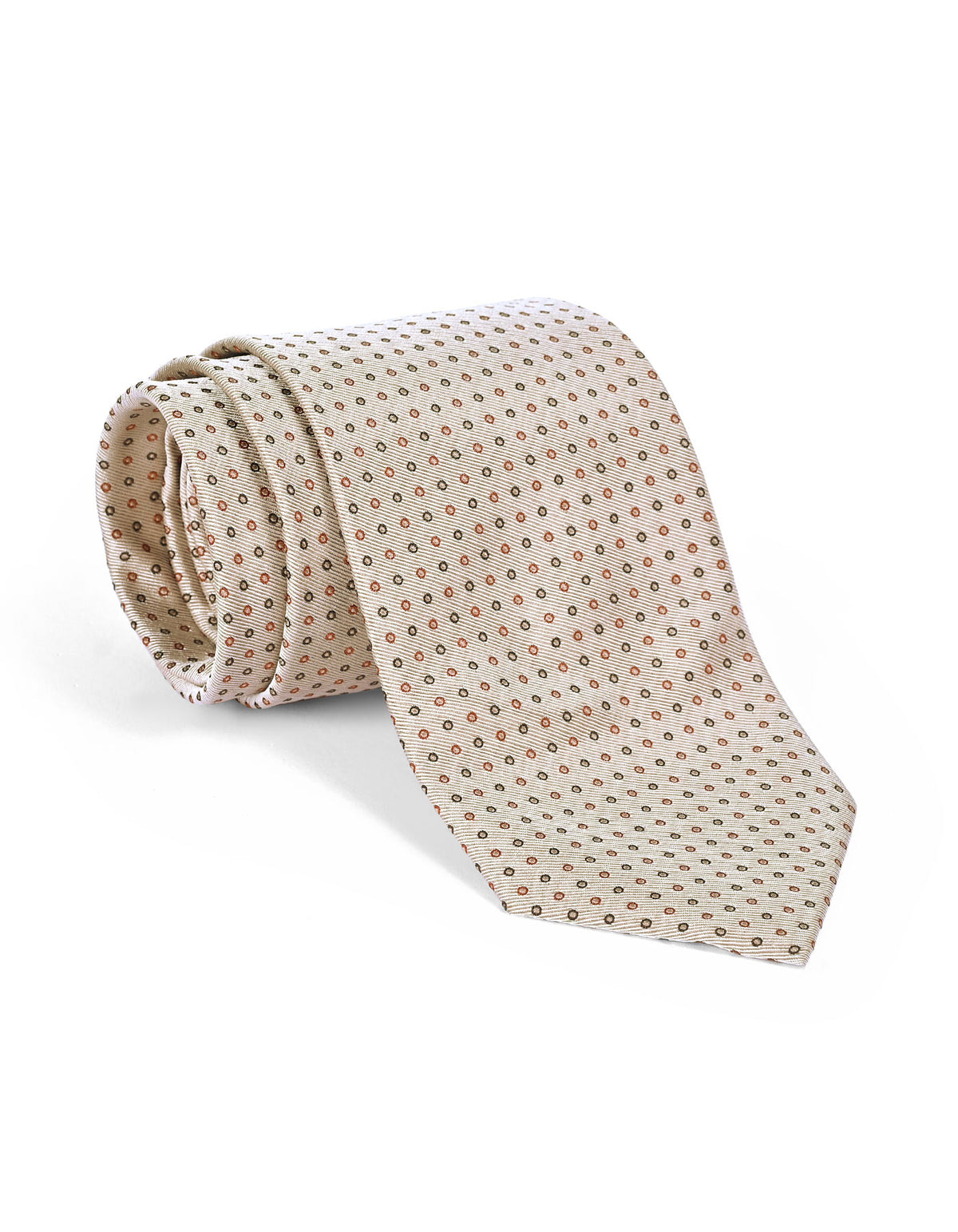 Beige Dotted Tie