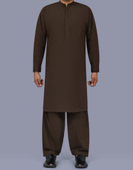 Chocolate Plain Kameez Shalwar KS26102S-XS