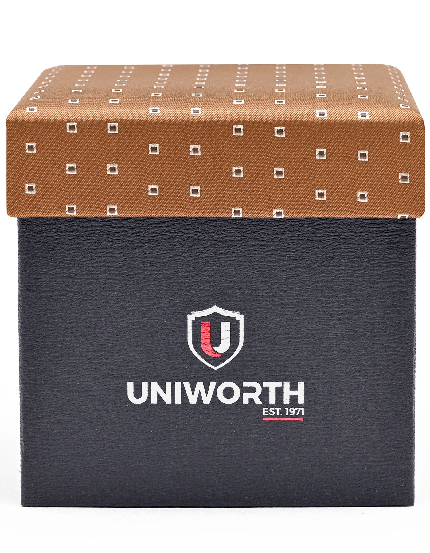 Bronze Geometric Cufflink Tie Set