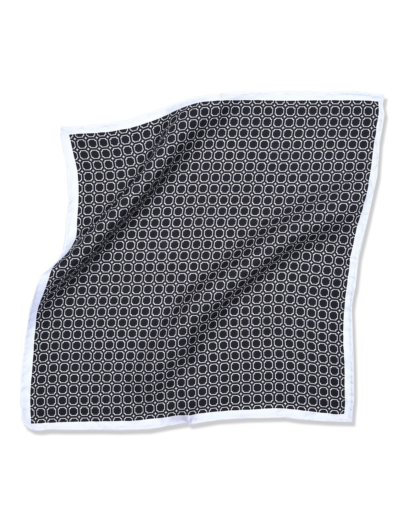 Black Dotted Pocket Square