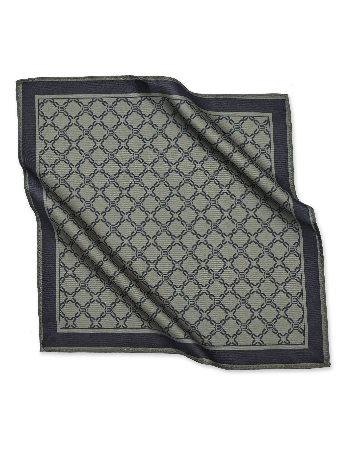 Green Geometric Pocket Square