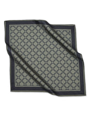 Green Geometric Pocket Square