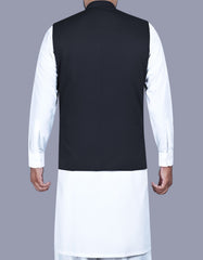 Black Plain Waist Coat WC2520-1C-40
