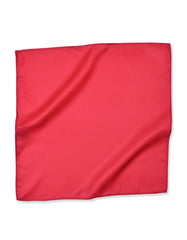 Red Plain Pocket Square