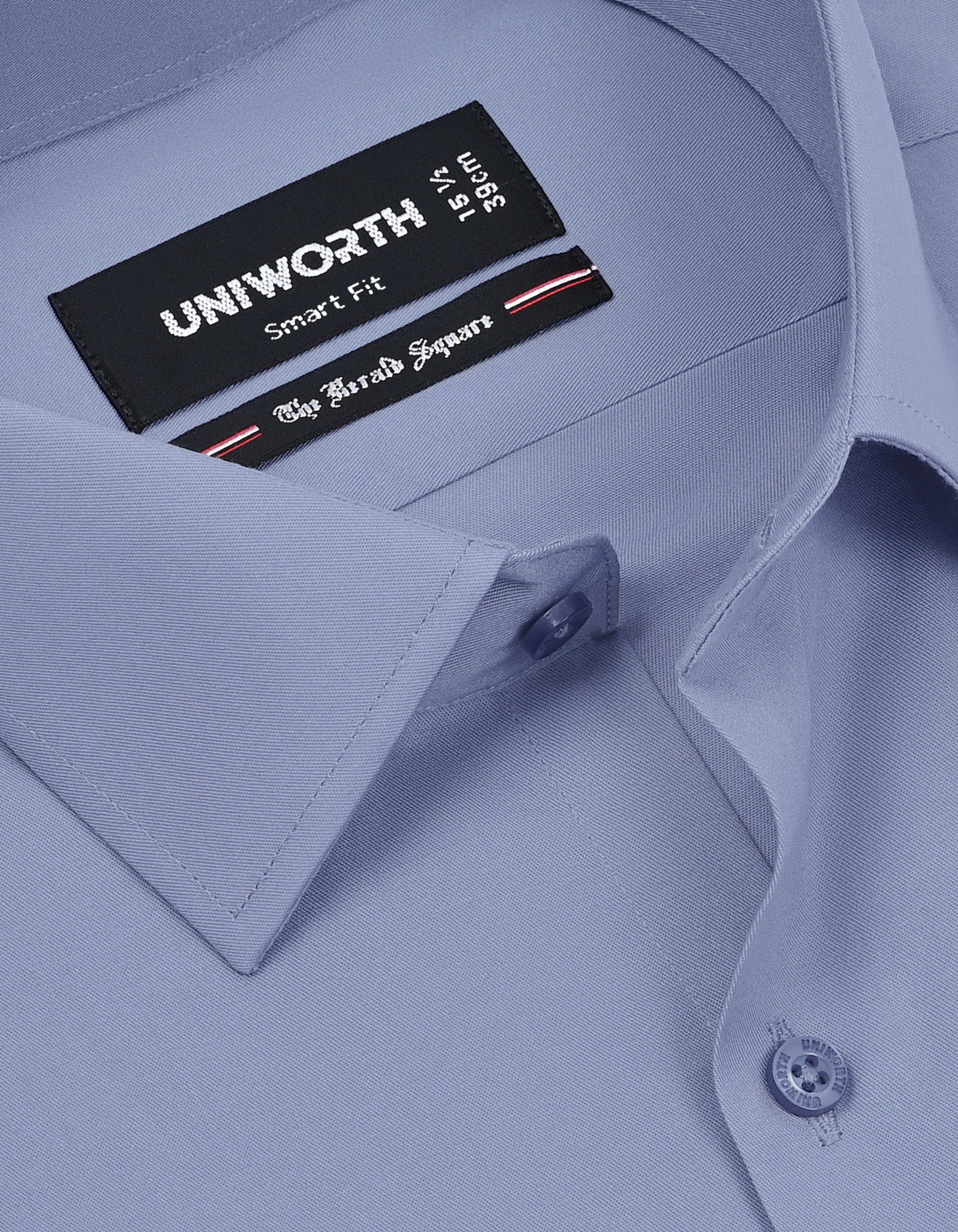 Plain L Grey Tailored Smart Fit Shirt FS1636-1SF-15