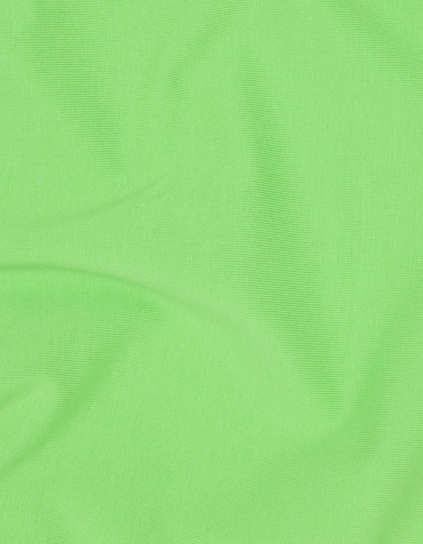 Light Green Pique Polo with Contrast Details