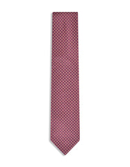 Maroon Geometric Tie