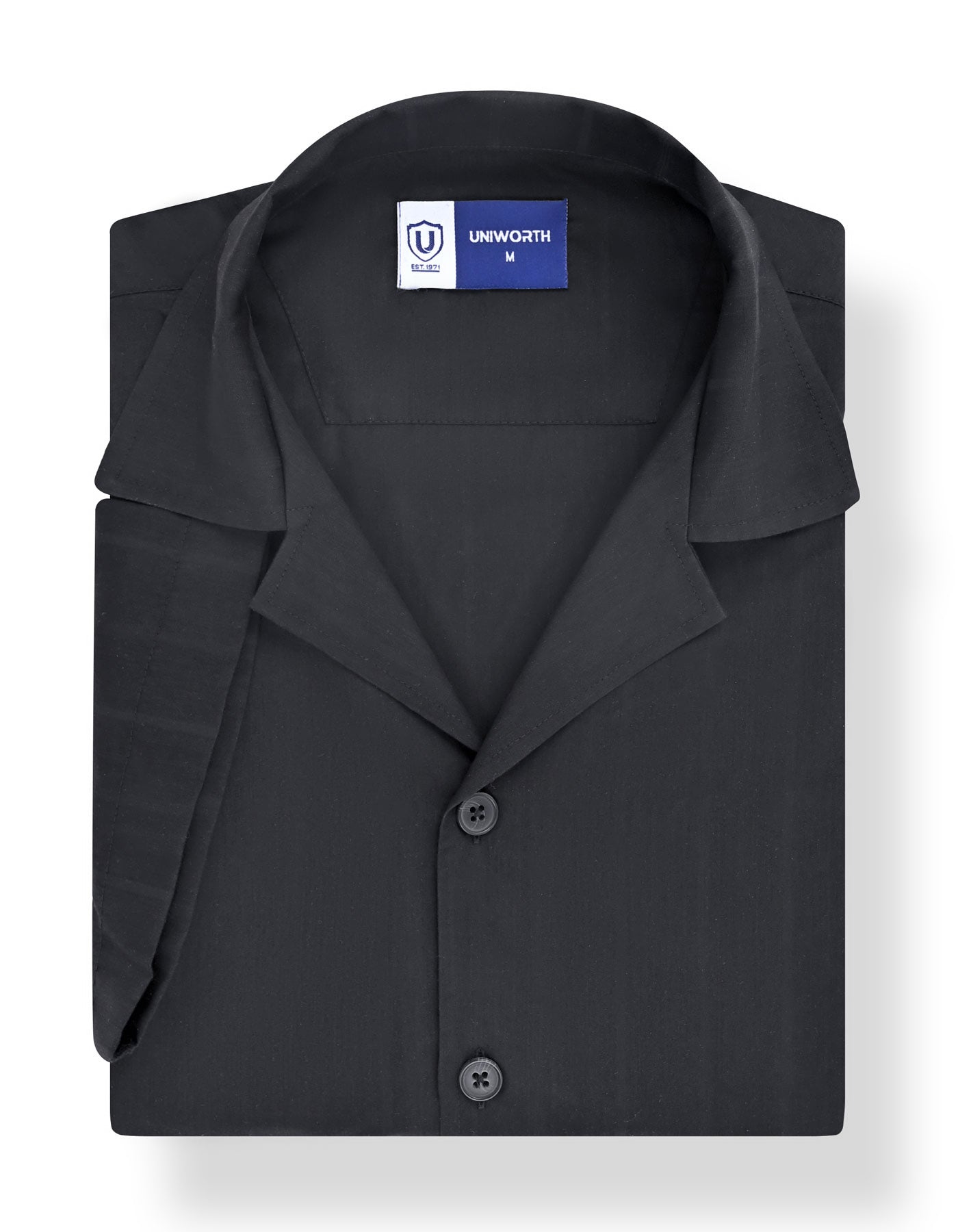 Casual Shirt Woven Black M CSW2601 Uniworth CSW2601-M