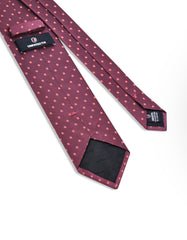 Maroon Geometric Tie