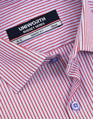 Stripe Maroon Tailored Smart Fit Shirt FS2870-3SF-15
