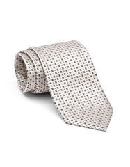 L Beige Geometric Tie