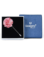 Pink Floral Coat Lapel Pin