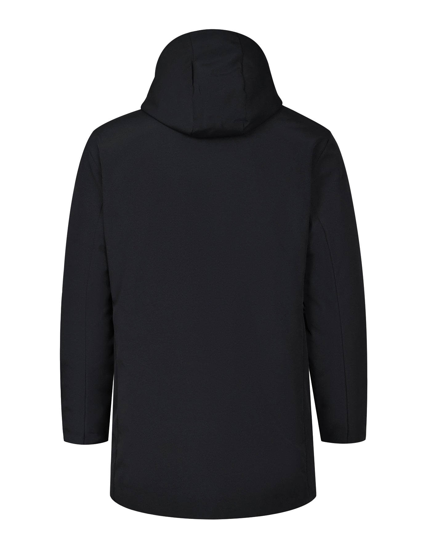 Black Plain Windbreaker Jacket