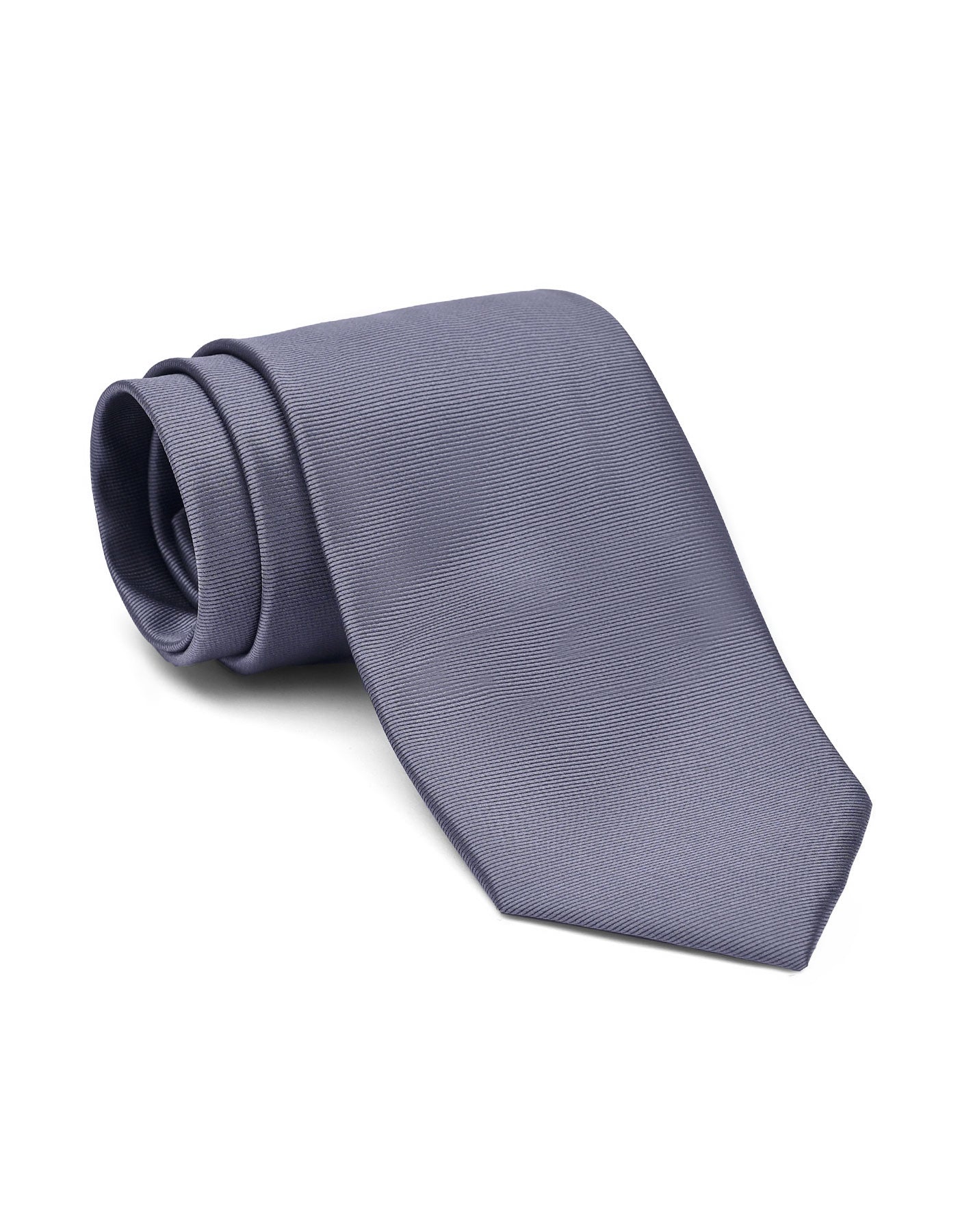 Grey Self Plain Tie