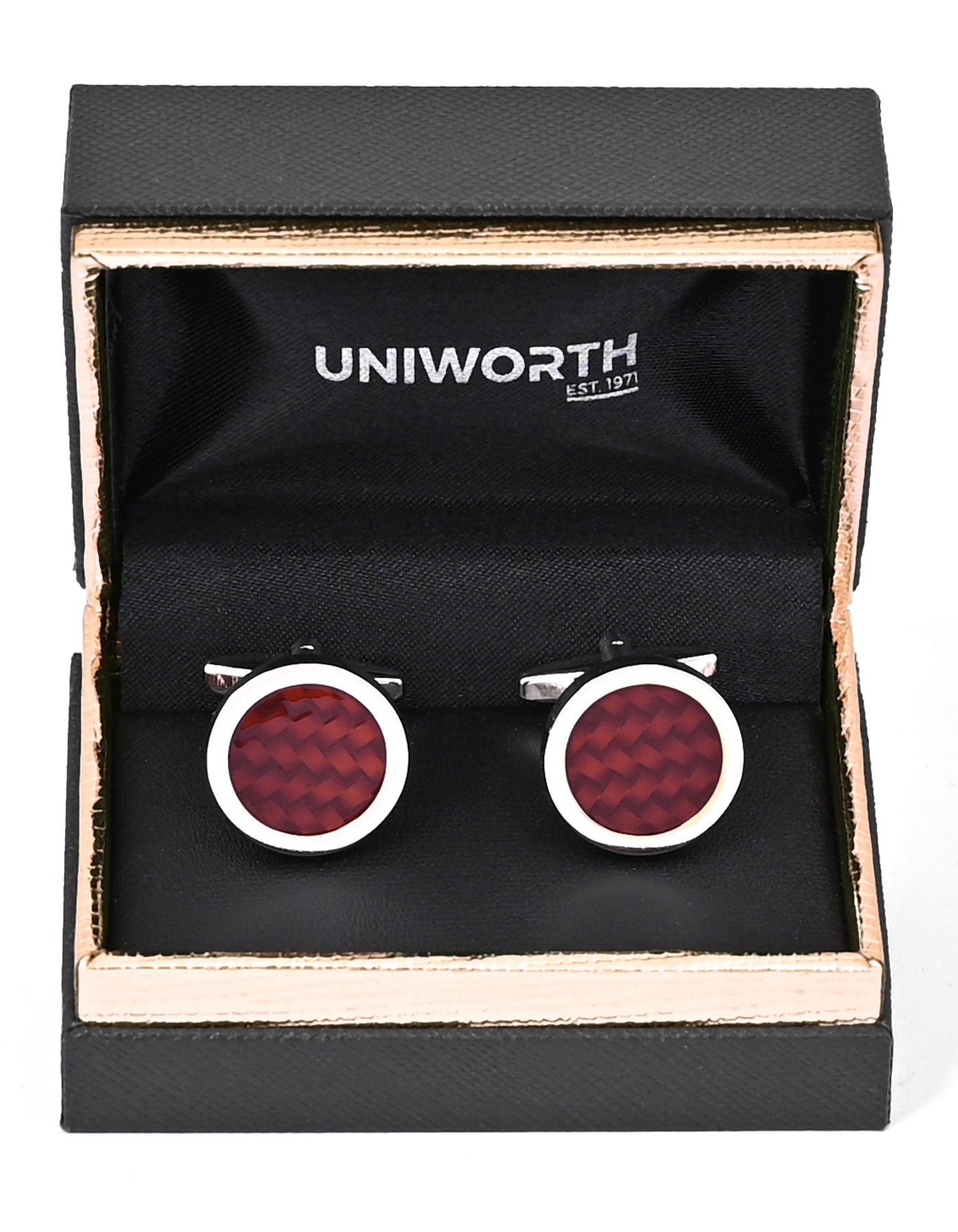 Brown Circle Cufflink