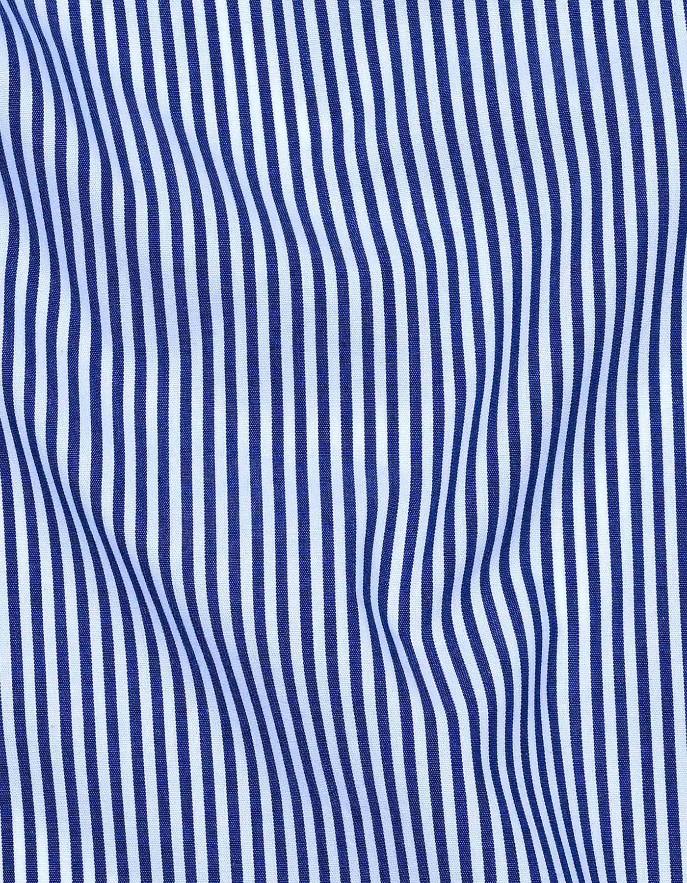 Stripe Navy Classic Fit Shirt FS2871-2RF-16