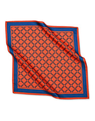 Red Geometric Pocket Square
