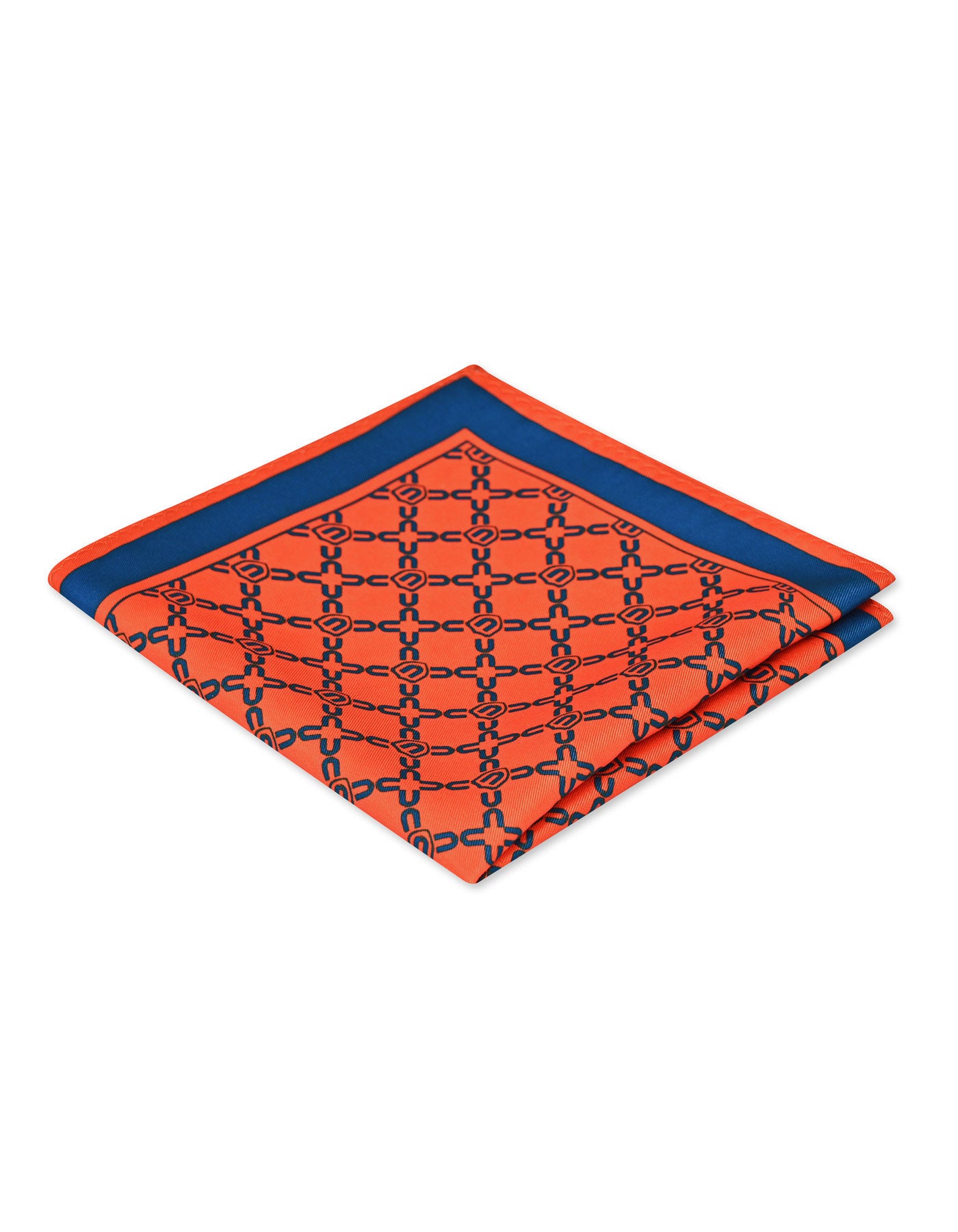 Red Geometric Pocket Square