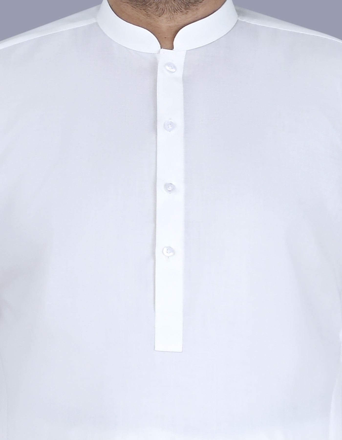 Off White Plain Kameez Shalwar KS2516-4S-S