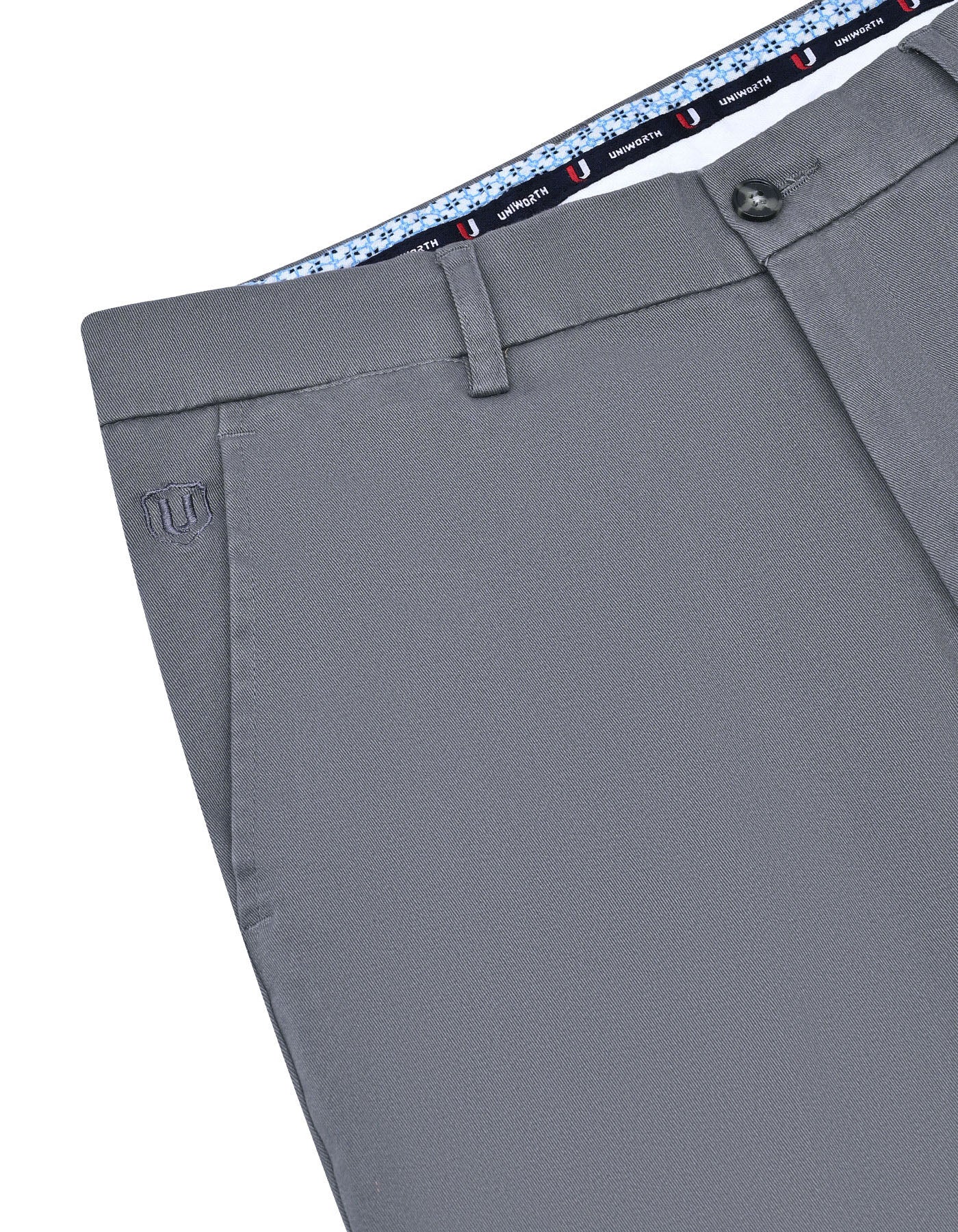 Grey Smart Fit Cotton Trouser FTC2531S-36