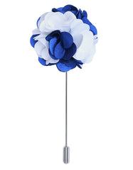 White Floral Coat Lapel Pin