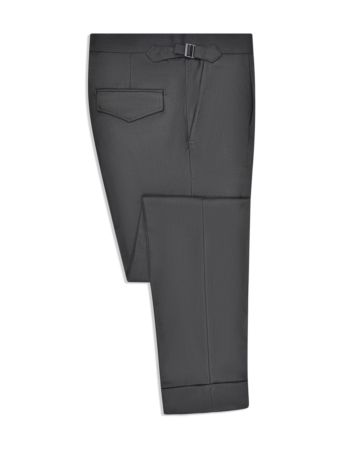 D Green Plain Formal Trouser Tailored Smart Fit FT509S-34