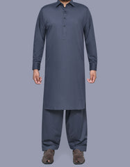 Grey Plain Kameez Shalwar KS2529S-XS