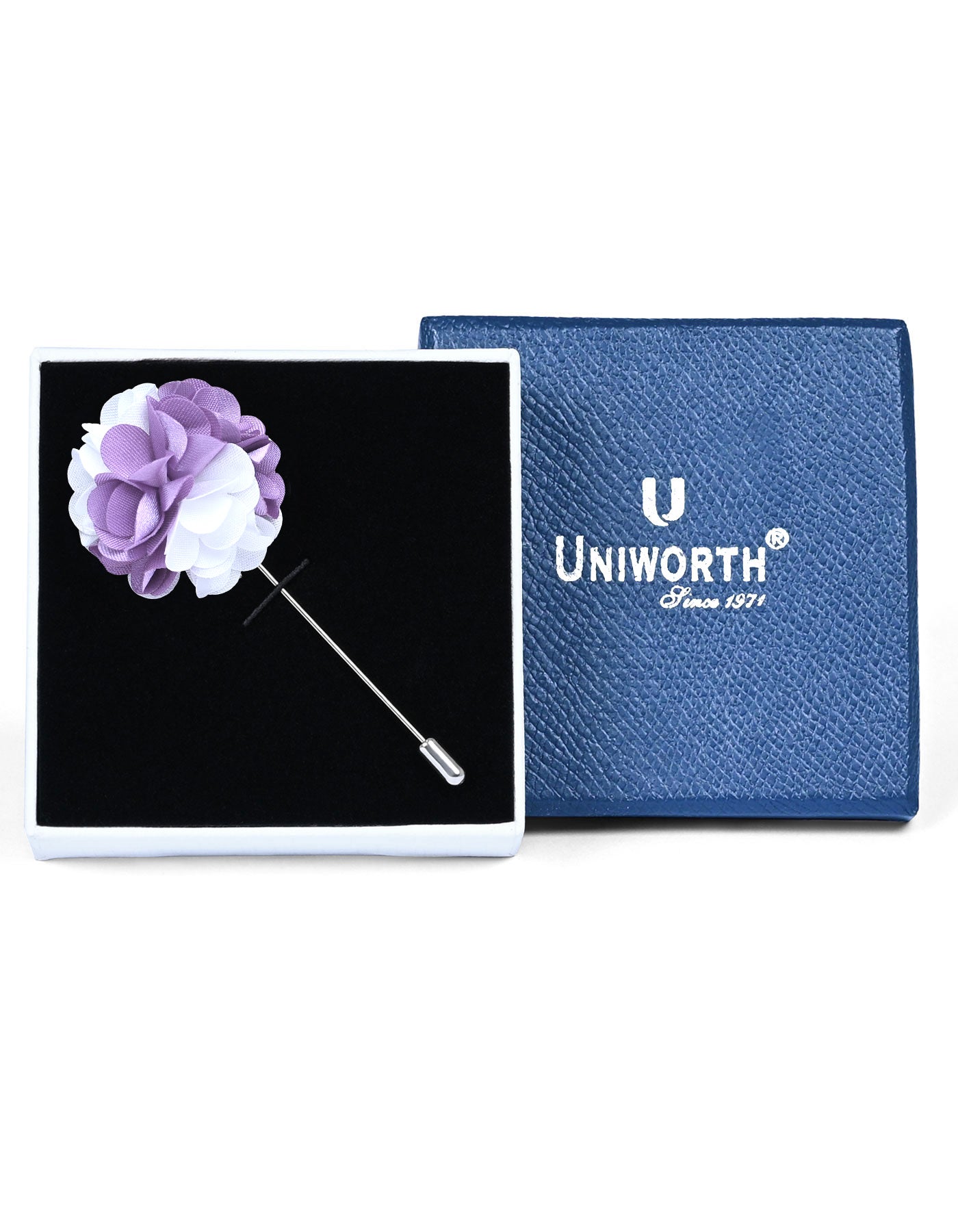 White Floral Coat Lapel Pin