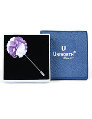 White Floral Coat Lapel Pin