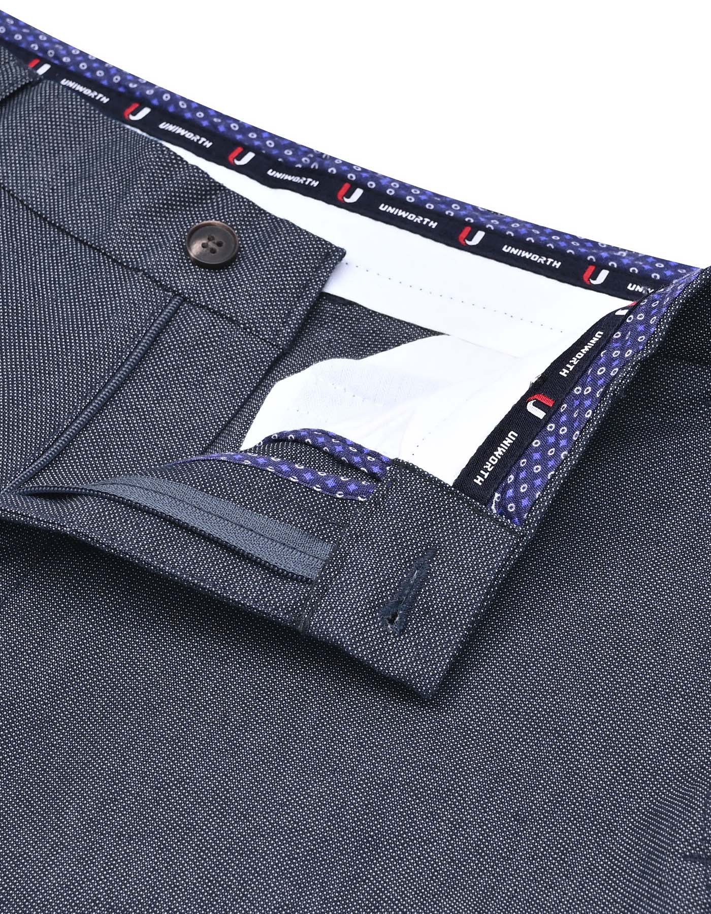 Navy Smart Fit Cotton Trouser FTC2553S-34