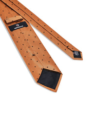 Brown Dotted Tie