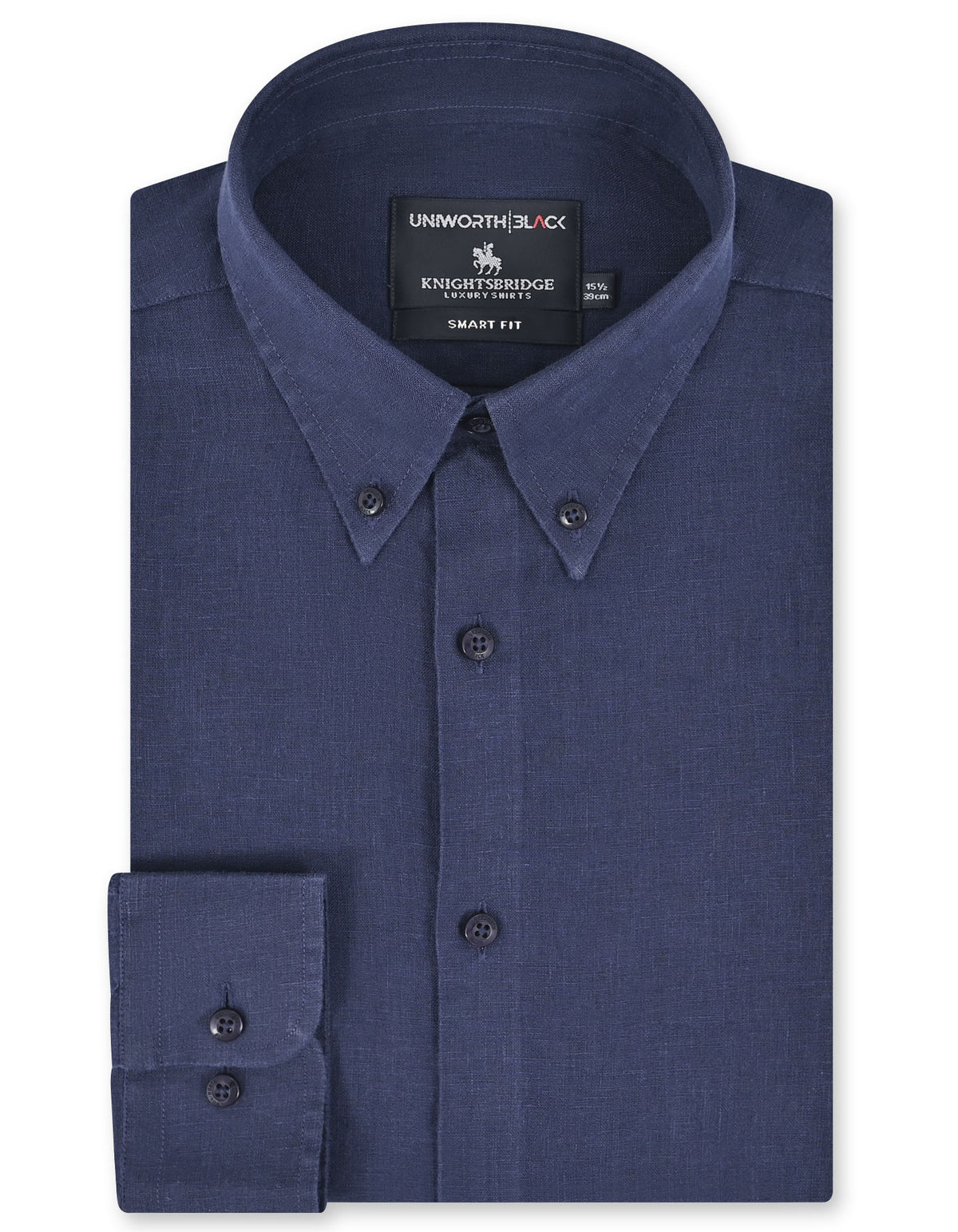 Plain Navy Tailored Smart Fit Shirt FS2426-2SF-14.5