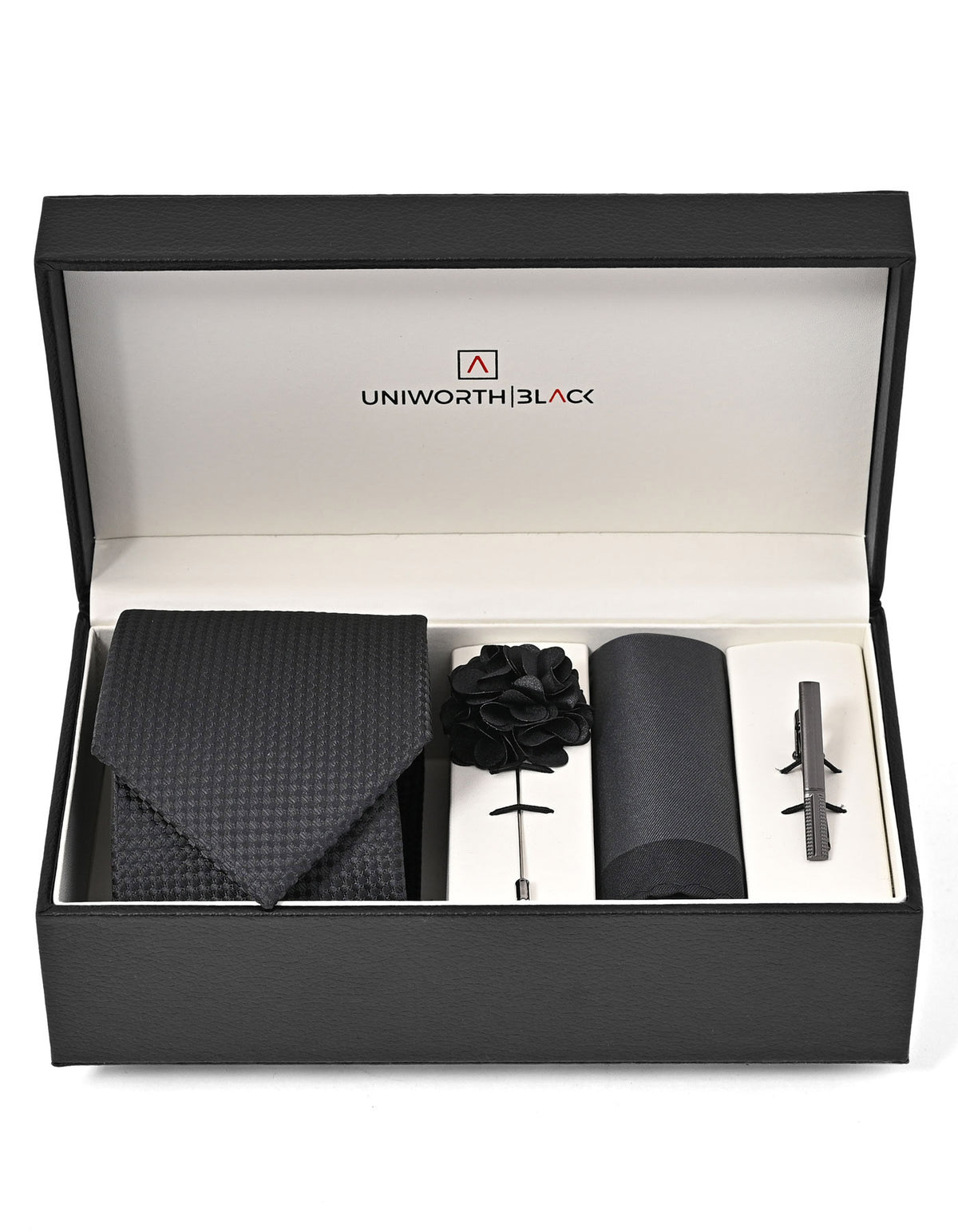 Charcoal Geometric Men Accessories Box