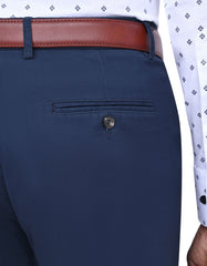 Navy Smart Fit Cotton Trouser FTC2533S-38