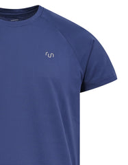 Navy Half Sleeves Gym Tee FGT2603-1-M