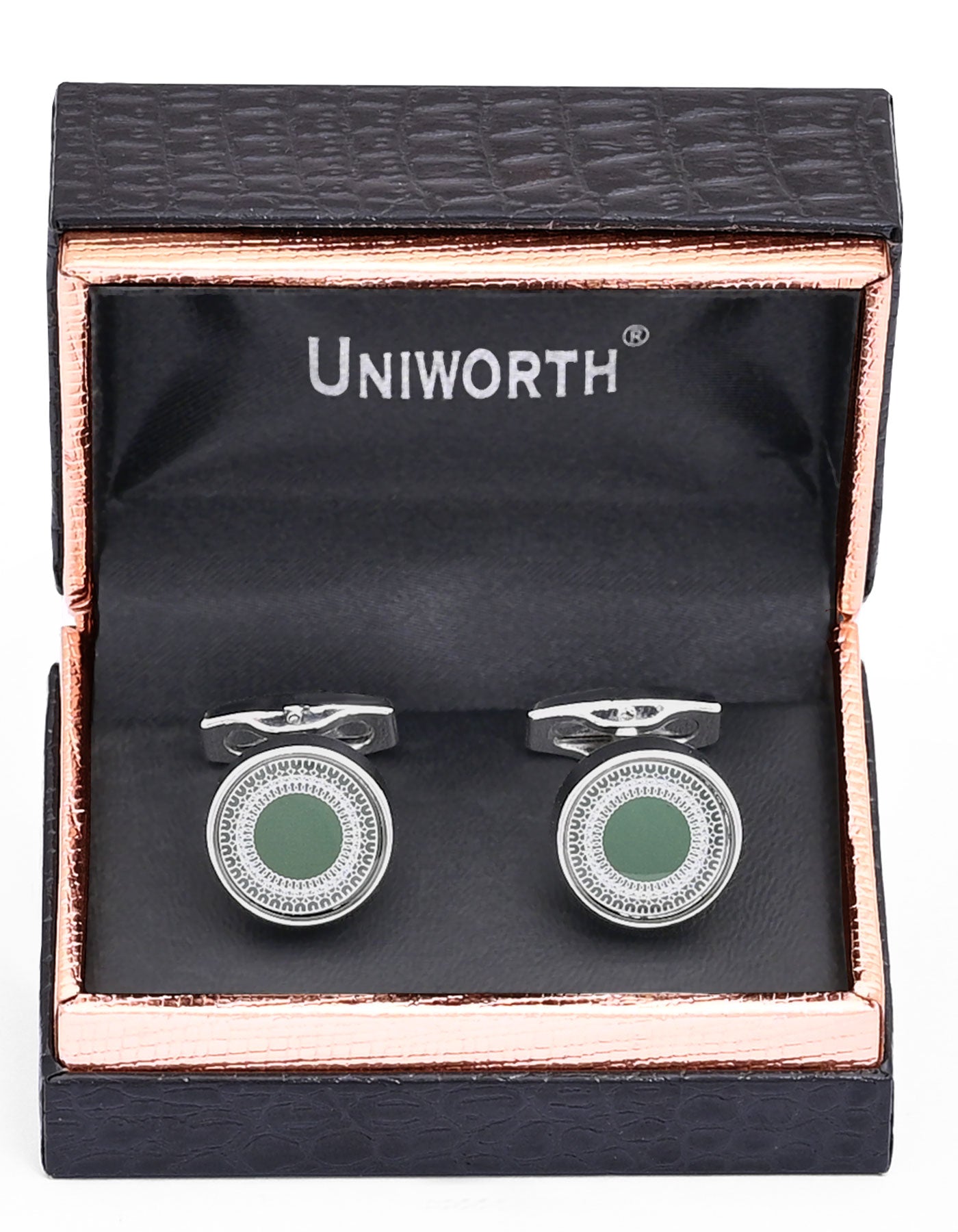 Green Circle Cufflink