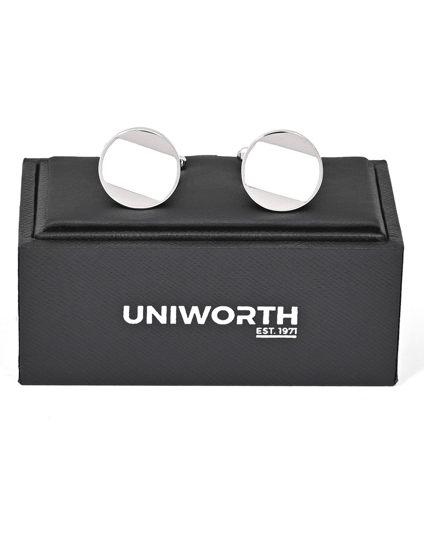White Circle Cufflink