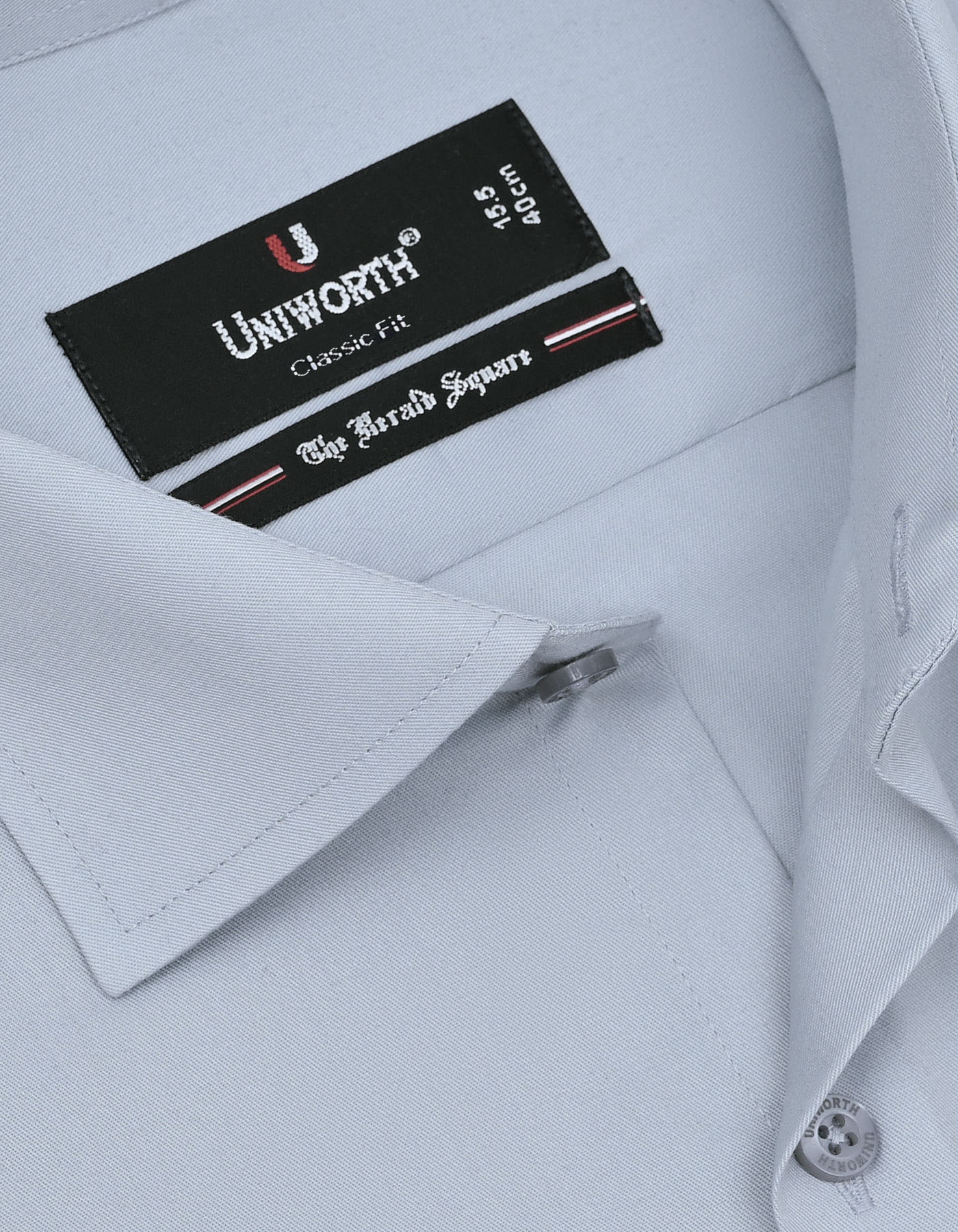 Plain Grey Classic Fit Shirt FS1312-3RD-15