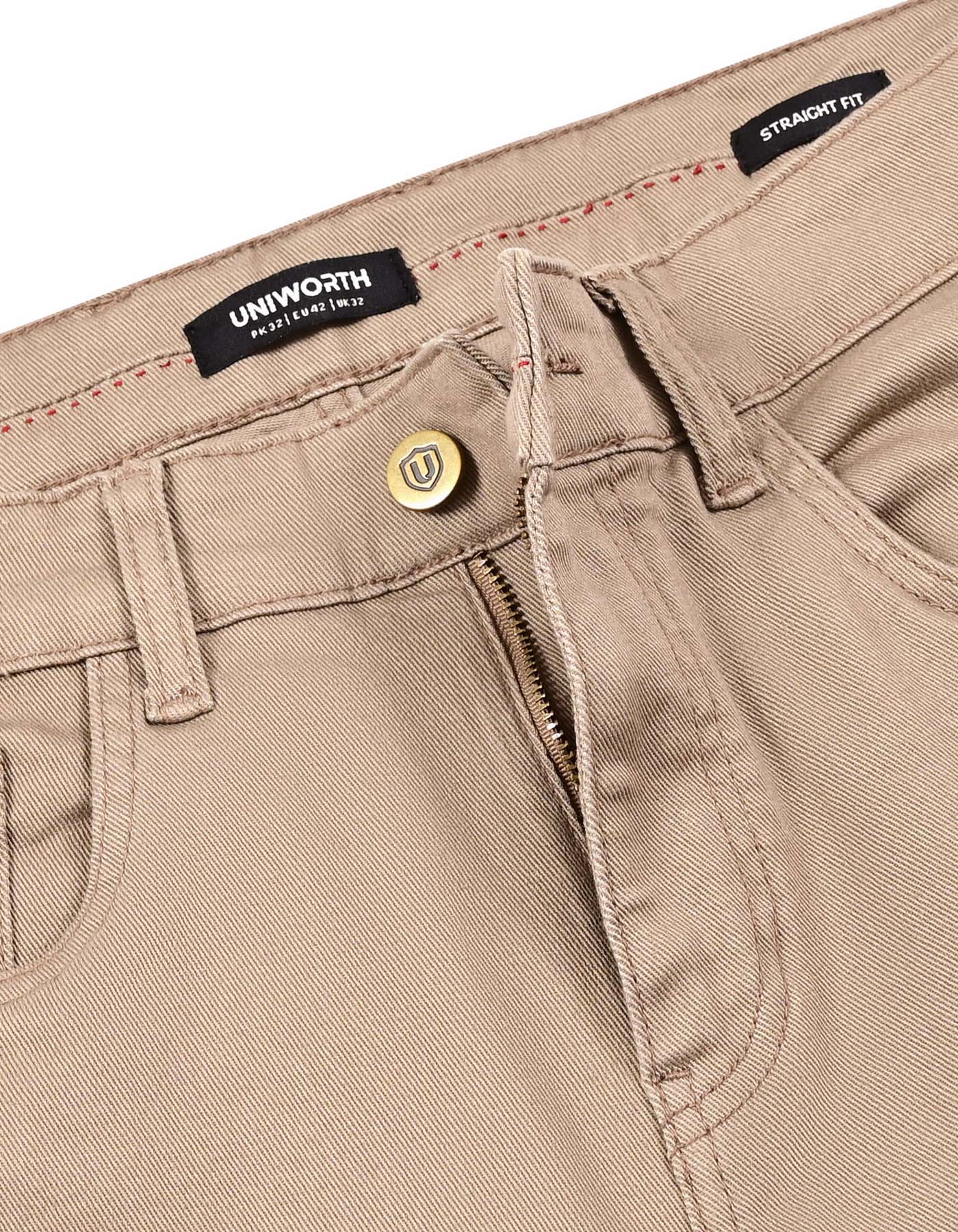 Khaki Straight Fit  Denim DM2624-32