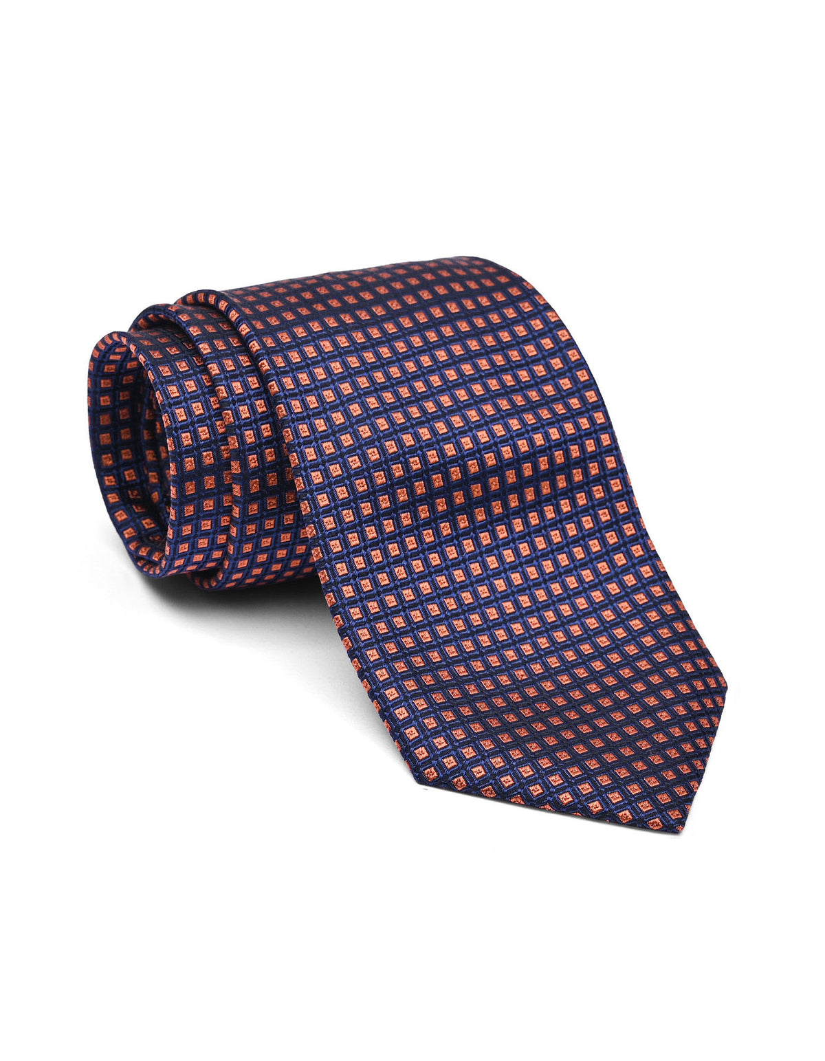 Orange Geometric Tie