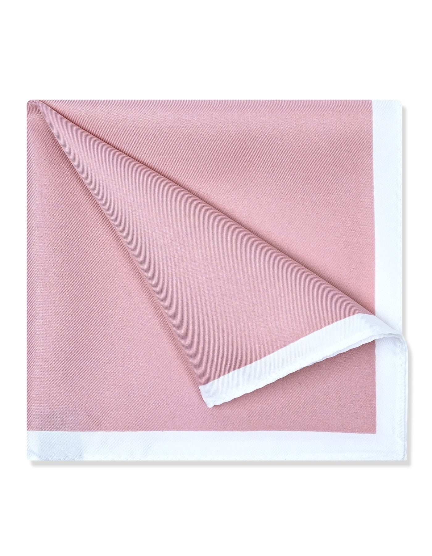 T Pink Plain Pocket Square