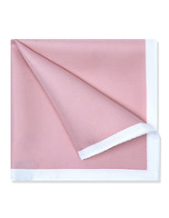 T Pink Plain Pocket Square