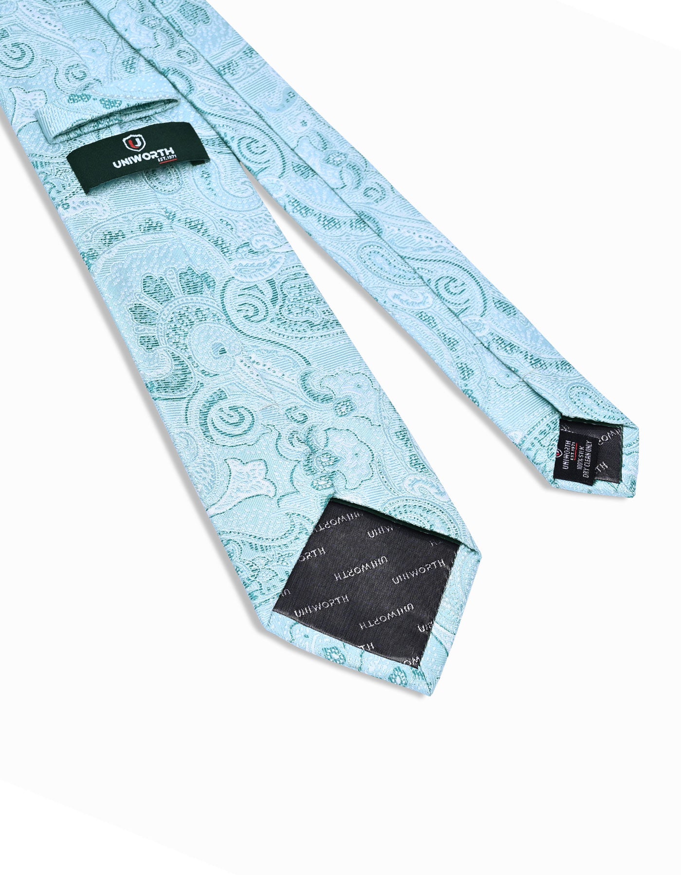 Ice Blue Paisley Tie