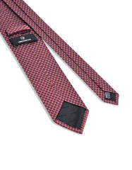 Maroon Geometric Tie