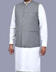 Grey Texture Waist Coat WC2516-4S-38