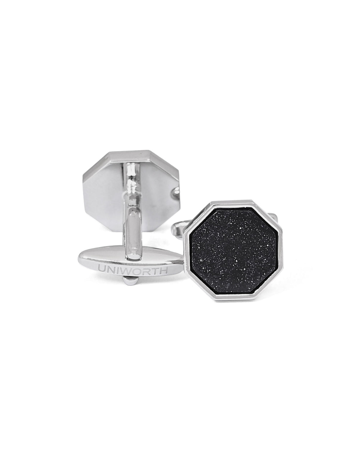 D Blue Circle Cufflink
