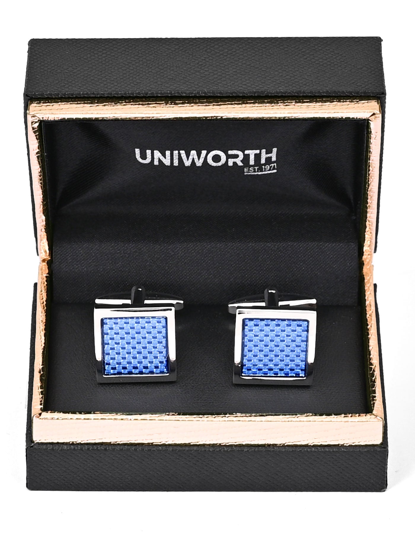 Navy Square Cufflink