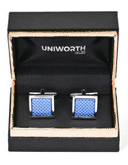 Navy Square Cufflink